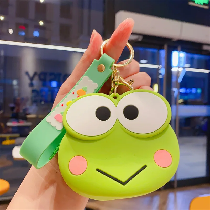 

Coin Purse Kawaii Sanrioed Keroppi Kuromi Kitty Cartoon Cute Keychain Pendant Accessories Storage Bag Girl Student Gift Festival