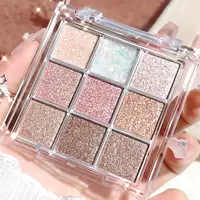 Pearlescent fine glitter highlighter dazzling smart eyeshadow palette Long-lasting color development, sweat and water resistant 1