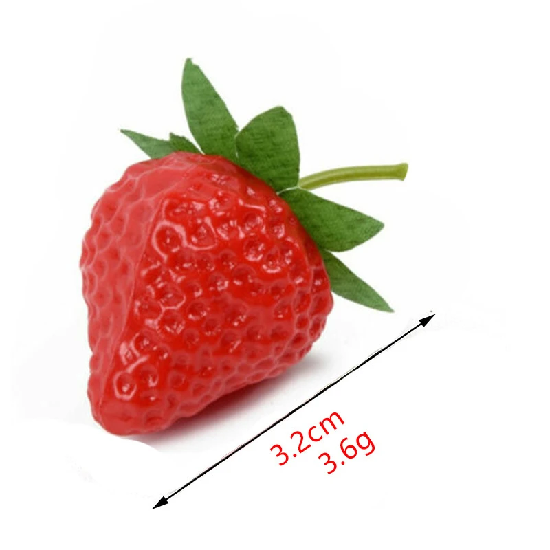 20pcs Artificial Fruit Fake Strawberry Plastic Simulation Strawberry Ornament Craft Photography props Christmas Home Decor artificial fruits and vegetables