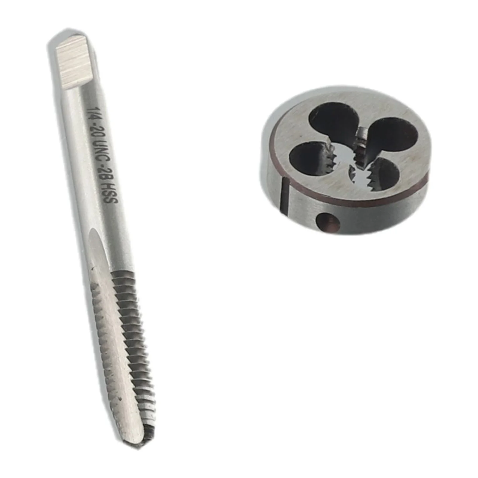 

Machine Tap And Die Set 1/4"-20UNC Right Hand Tap And Die HSS Metric Drill Machine Screw Thread Tap&Die Threading Tools