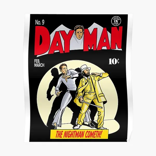 

Классический постер Dayman The Nightman Cometh, современный настенный Декор, печать, украшение на стену, винтажное искусство, смешная картина для дома и комнаты без рамки