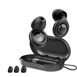 Silicone Noise Cancelling Reusable Earplugs for Concerts, Travel, and Sleep (Black)