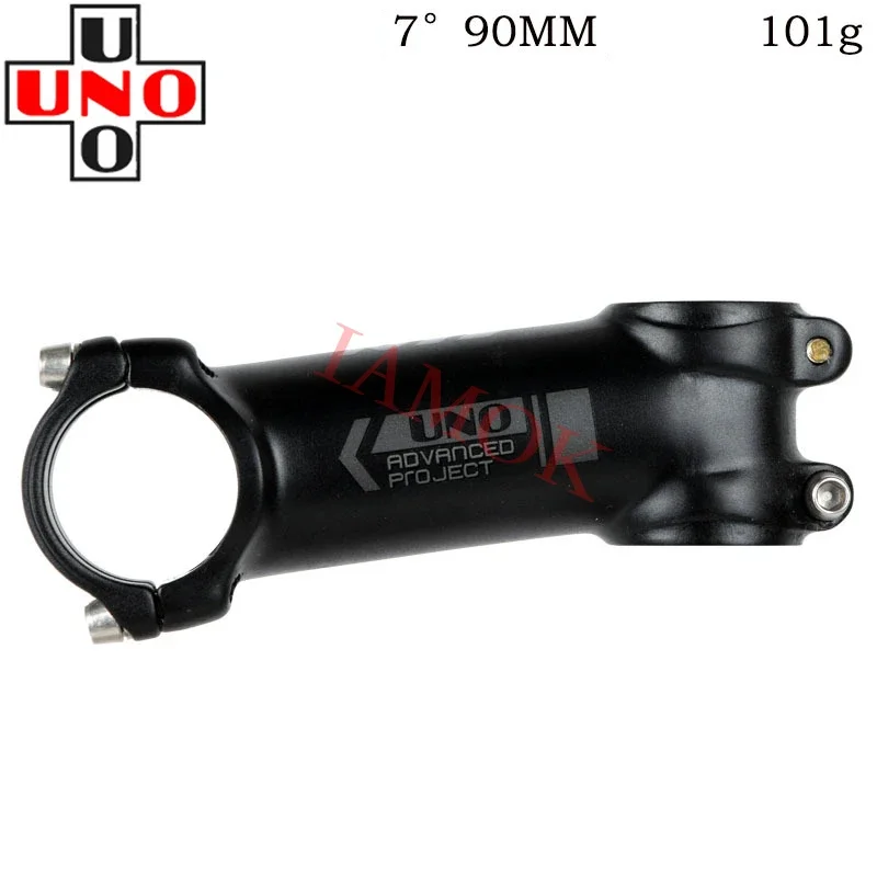 

UNO AS025 Bicycle Stem 7/17 Degree 60-130mm 31.8x28.6mm Iamok Ultra Light Matte Black Stems Bike Parts