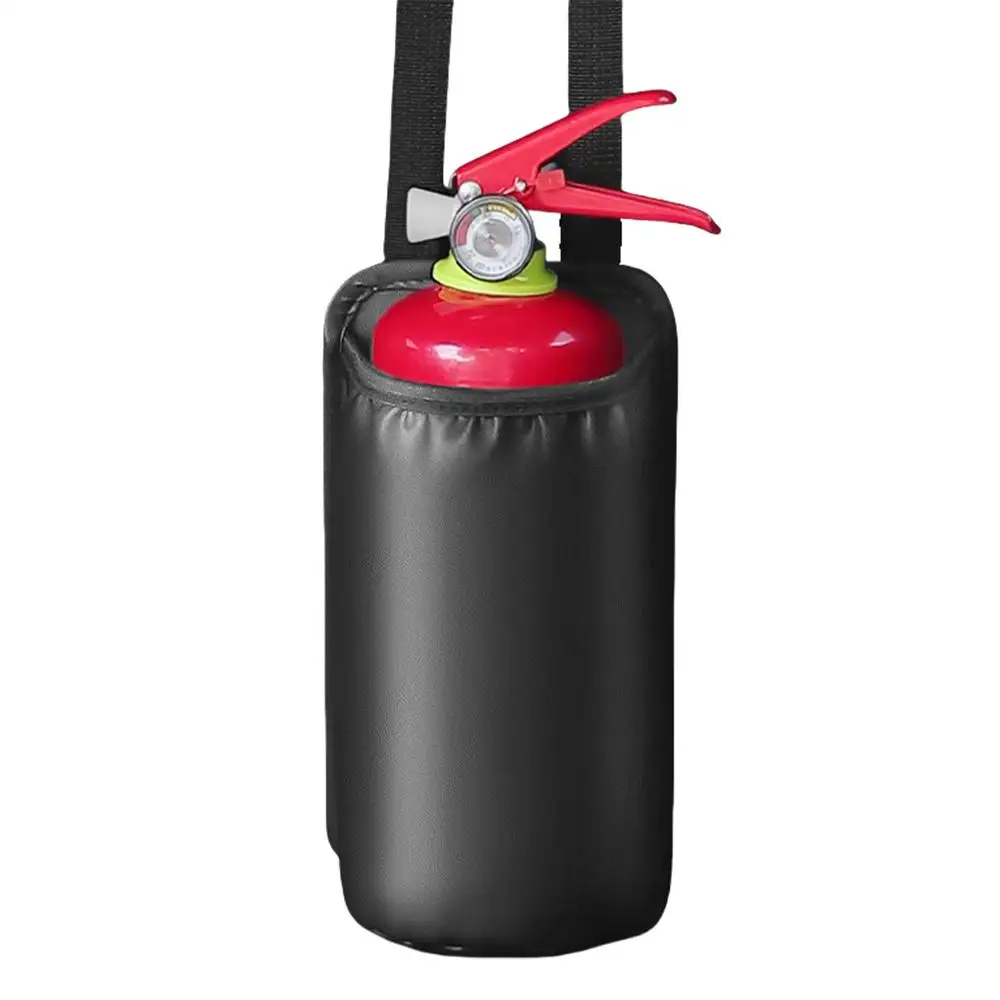 Fire Extinguisher Car Mount Fire Extinguisher Mount Easy Installation Water Cup Storage Bag Holder Pack For Car Seat