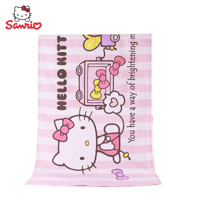 

Sanrio анимационное периферийное мультяшное милое Марлевое Полотенце Hello Kitty из чистого хлопка креативное впитывающее полотенце для лица подарок оптовая продажа