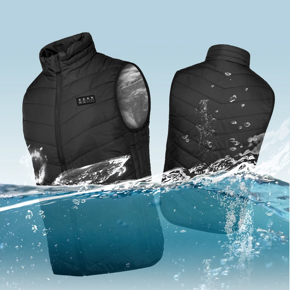 Four Control 26 Zone Winter Heating And Keeping Warm Vest, Waterproof Usb Electric Heating Vest, Essential For Keeping Warm Vest