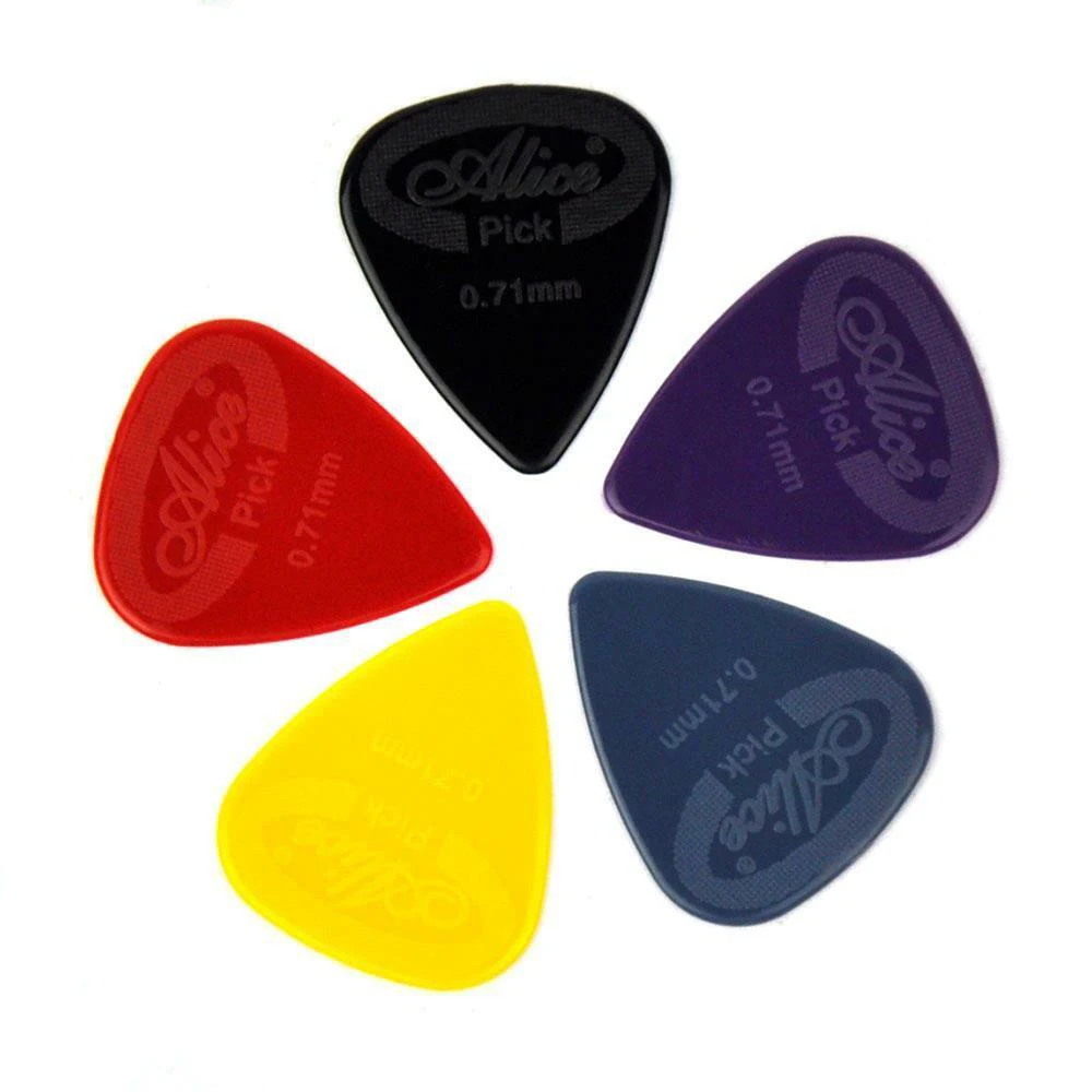 Description Picture 6 of item100PCS  Alice Guitar Picks Anti-slip Projecting Nylon Electric/Acoustic Guitar Picks 6 Thickness