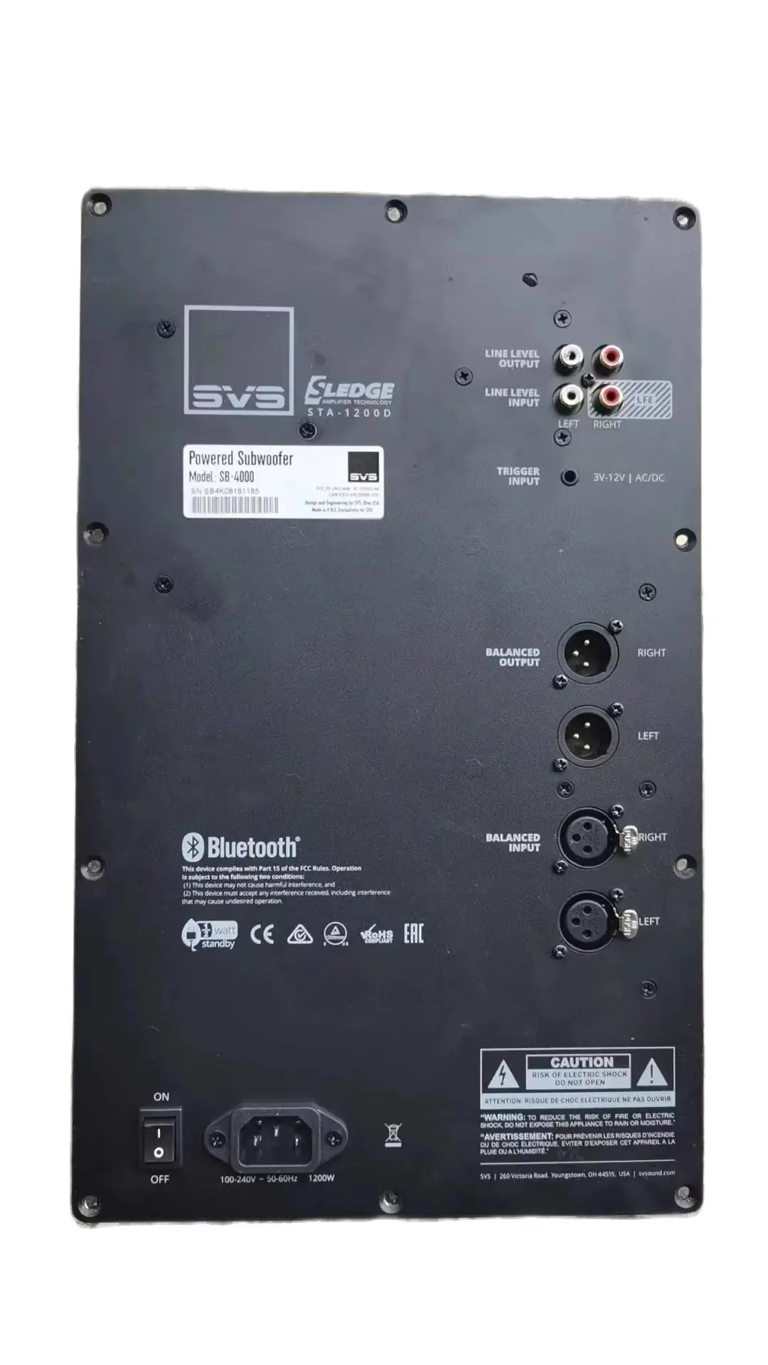 Hifi Ad Alta Potenza Home Theater Musica 1200W Subwoofer Amplificatore Scheda Nominale Subwoofer Bluetooth App Controlli Svs Subwoofer Board