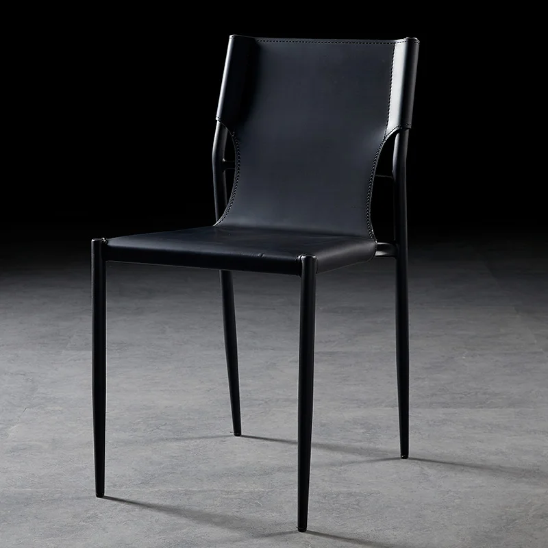 

Black Metal Legs Dining Chairs Modern Comfortable Luxury Living Room Lounge Chairs Dining Office Muebles Para El Hogar Furniture