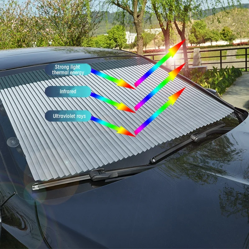 Universal Car Sunshade Front Rear Windshield Heat Insulation