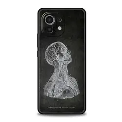 Chalkboard Anatomy Soft Phone Case - Artistic Design Protective Cover for Xiaomi 11i (A1)