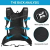 Hiking Rucksack Waterproof Polyester Wear-resistant Women Men Trekking Backpack Layered Sport Storage Bag for Exercise Fitness 5