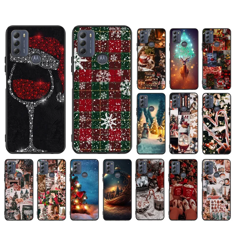

Merry Christmas Phone Case For Motorola Moto G82 G22 G62 G13 G32 G53 G31 G60 G52 G100 G200 G42 G41 G51 G30 G10 G20 G50 G