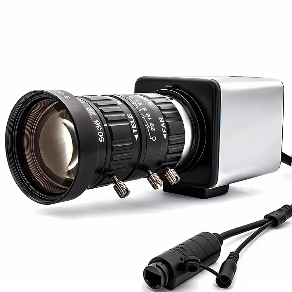 10X Zoom IP Camera 12MP CMOS 1/2.49" Format Varifocal Lens Onvif Ai Face/Motion