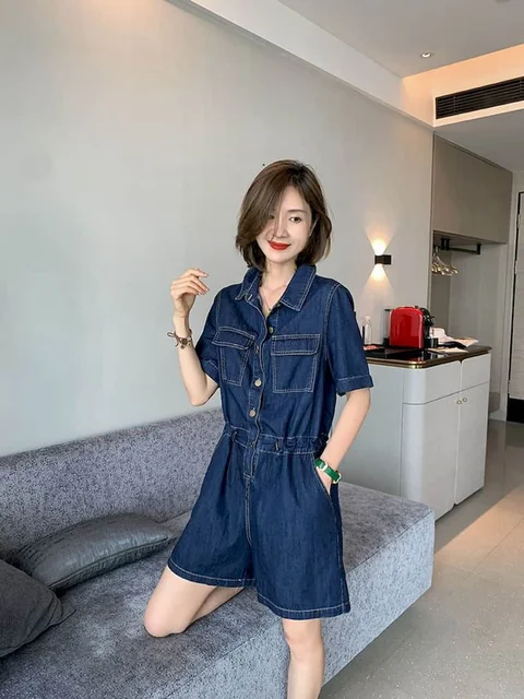 Vestido Mono Corto Azul Zara Corto Denim Mono Corto Mujer Zara