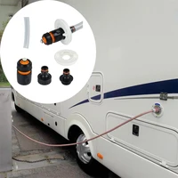 Couvercle de réservoir d'eau pour caravane, adaptateur d'entrée d'eau avec Joint de tuyau d'eau, accessoires de remplissage de bouchon de réservoir d'eau RV de haute qualité, 1 ensemble 1