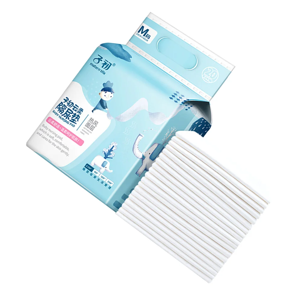 

20 Pcs Disposable Urine Pad Changing Table Pads Liners Non-woven Fabric Crib Bumper