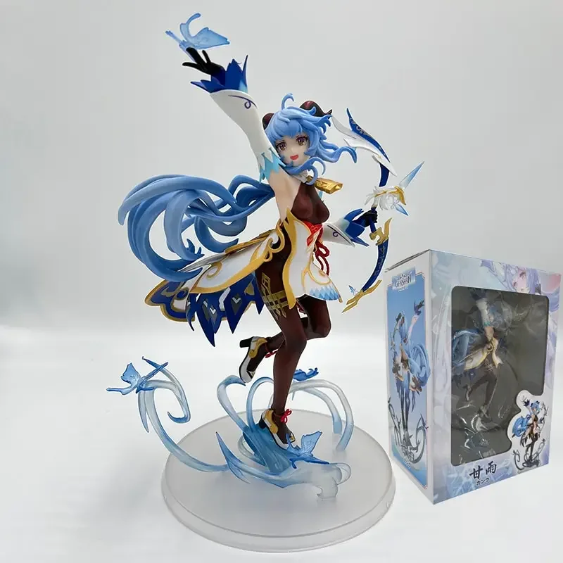 

26.5cm Genshin Impact Wanderer Anime Figure Bow And Arrow Ganyu Statue Ganyu Action Figure Adult Model Doll Toys Gifts
