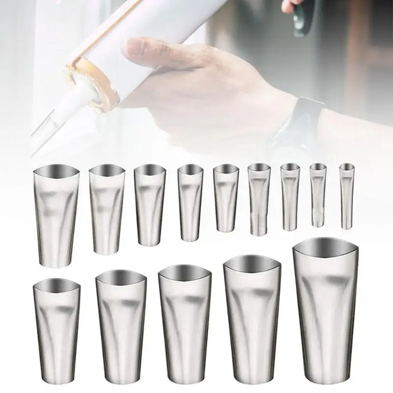 Silicone Cartridge Tips Stainless Steel Replacement Caulking Nozzle Tips Finisher Effective Versatile Sealant Finishing Tool For 3