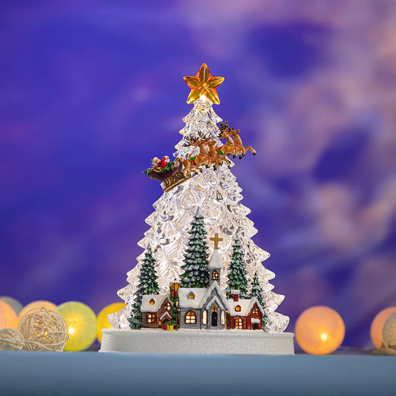 

Christmas decorations night light music box scene decoration arts and crafts gifts children's birthday presents toy gifts