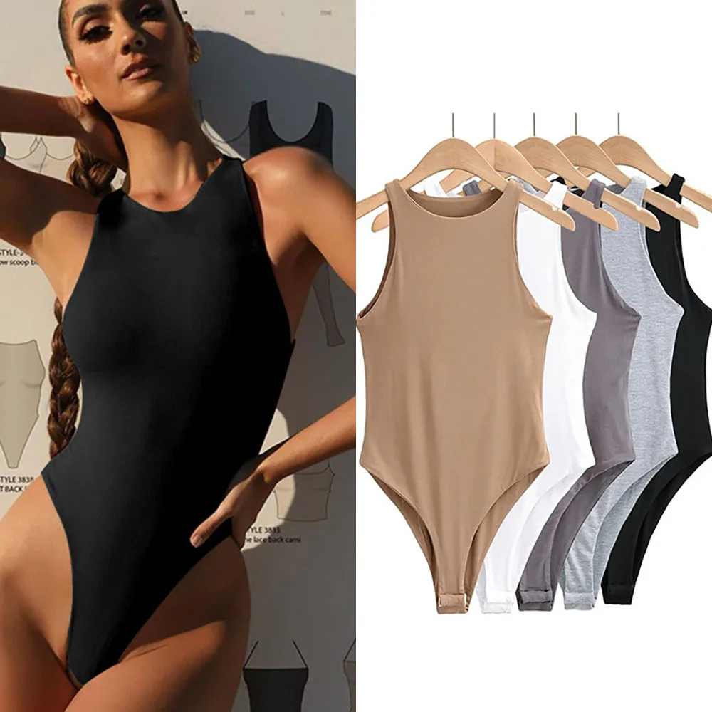Hot Neck Women Summer Bodysuit  Cross Strap Beach Bodysuits - Backless  Bodysuit - Aliexpress