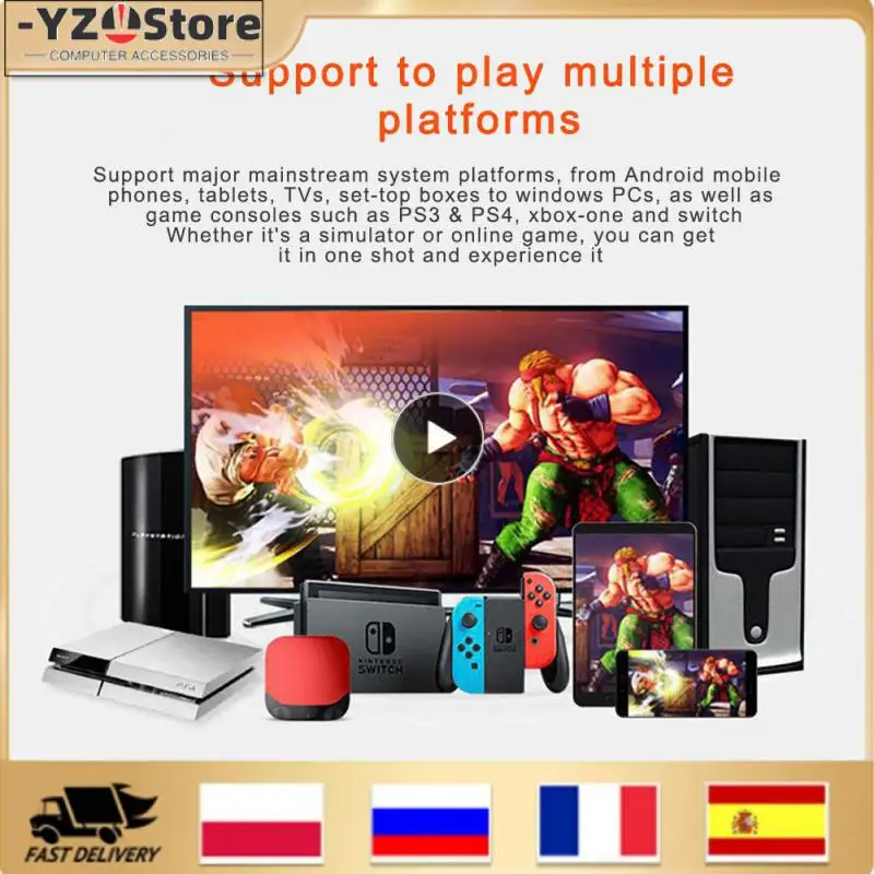 

Уличный истребитель, джойстик, контроллер для ПК/PS3/переключатель/Android TV, аркадная боевая игра, Боевая трость PXN 0082 USB