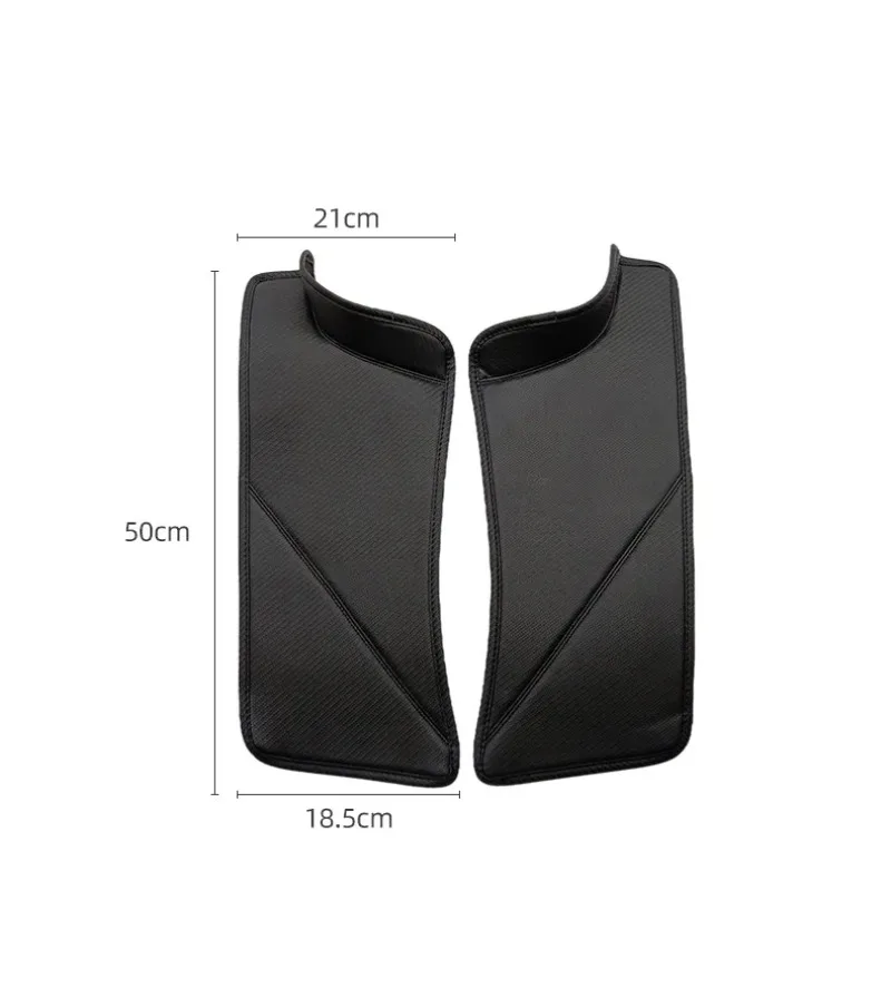Rear Door Sill Pad for Tesla Model Y Anti Kick Film Dirt Threshold Strip PU Leat