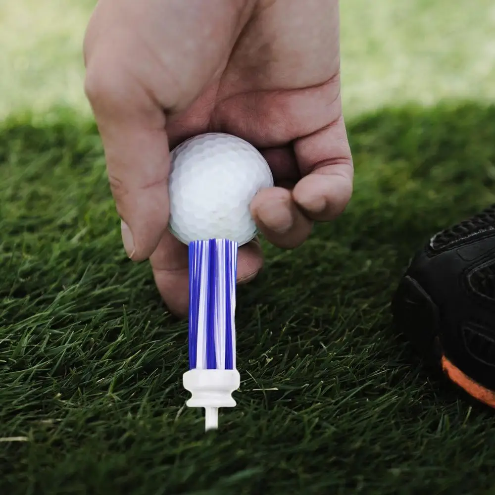 Plastic Golf Tees Brush Unbreakable Tee 54/70/83mm Golfing Tees Plastic Long Ball Base Low Friction Golf Practice Kit
