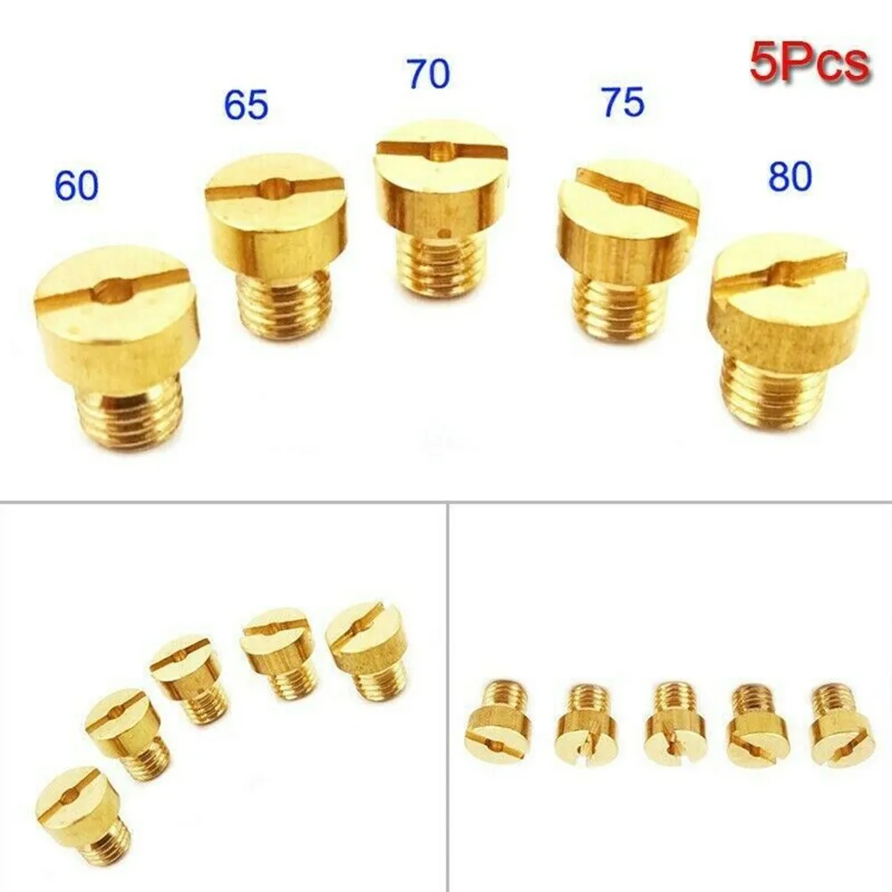 

Perfect Tune Up for Your For Racing Carb 5mm Carburetor Jets Replacement Set #60 65 70 75 80 for Motorized Bicycles