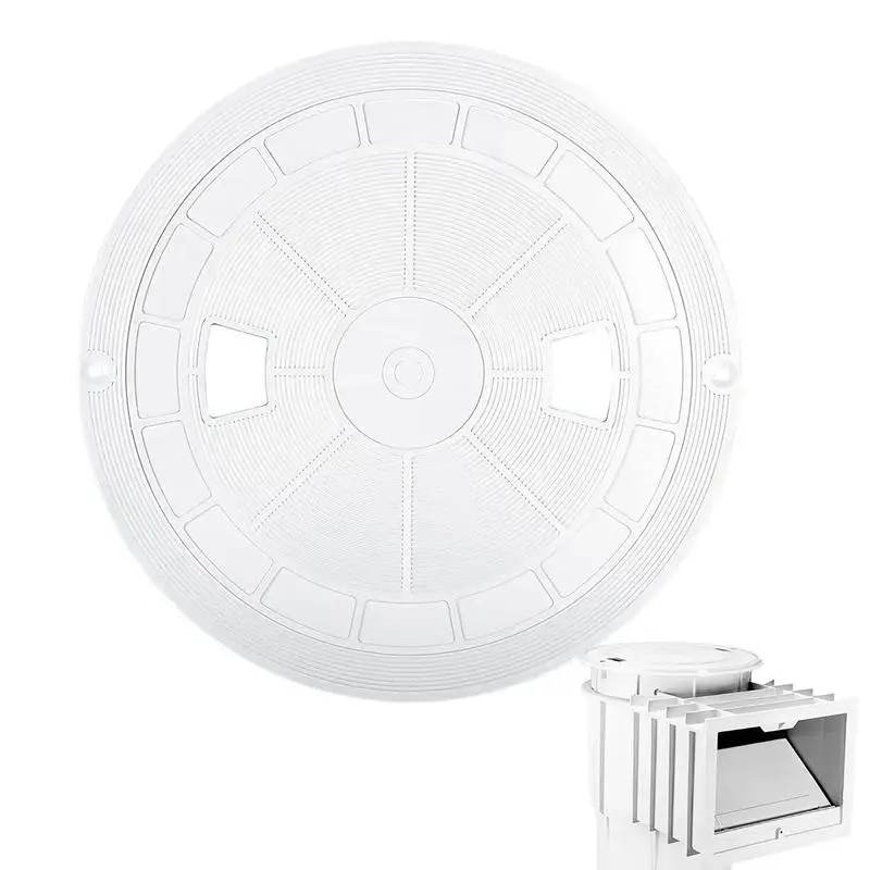 

Pool Skimmer Lid Heavy Duty Swimming Pool Skimmer Cover Top PVC Material Pool Cleaning Accessory For Backyard Home Above Ground