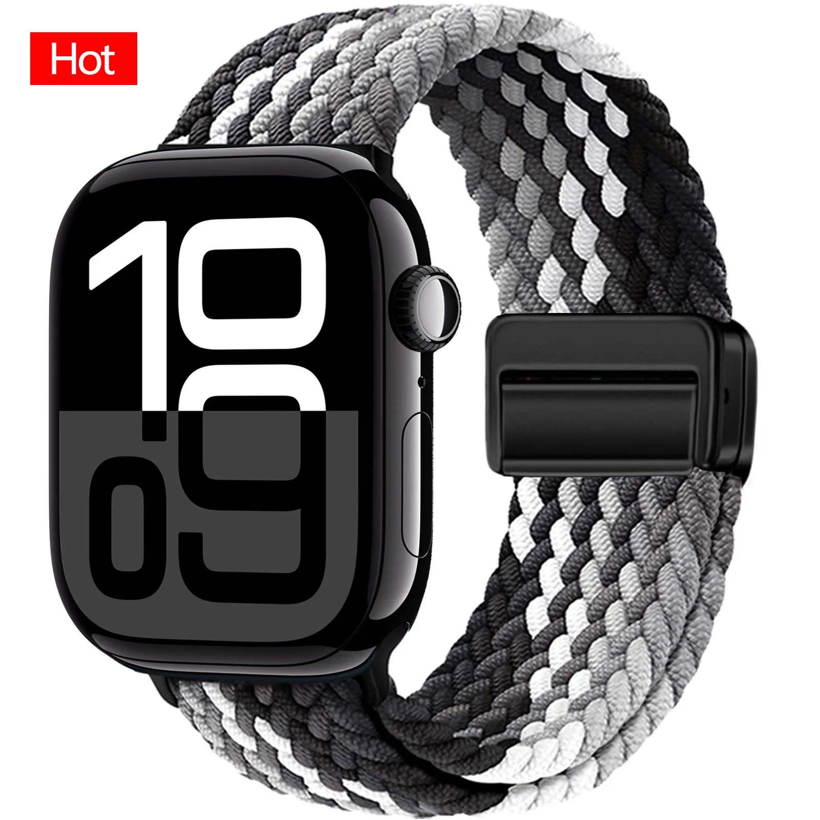 Magnetic Braided Nylon Watch Strap Bracelet