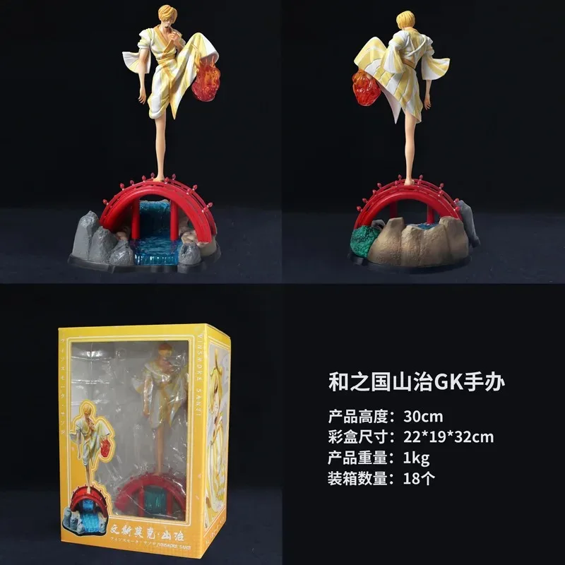 Anime One Piece Gk Land Of Harmony Vinsmokefamily Sanji Standing Posture Statue Pvc Action Figure Modello Da Collezione Giocattolo In Scatola