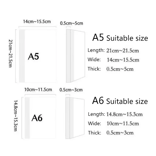 Fromthenon Cartoon Notebook Cover Planner Custodia protettiva Shell Journal Cover Protector Forniture di cancelleria per ufficio 6