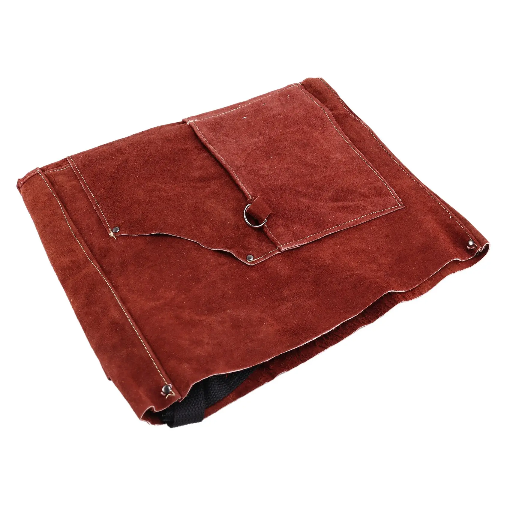 

Leather Welding Apron - Heat & Flame-Resistant Heavy Duty Work Forge Apron with 6 Pockets, 42Inch Large