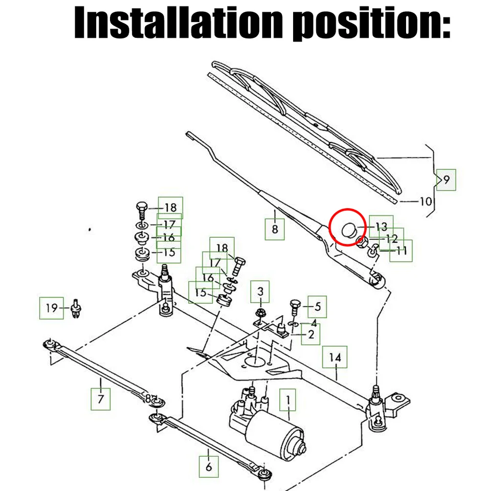 Frontscheibenwischerarm Abdeckkappen 2 Stück - Für Audi A4, A6, Q5 & Mehr