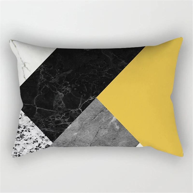 30x50cm Yellow Geometry Pillowcase Decor Sofa Cushion Pillowcover Polyester Pillow Cases for Home Decor Bedding Cushion Cover 