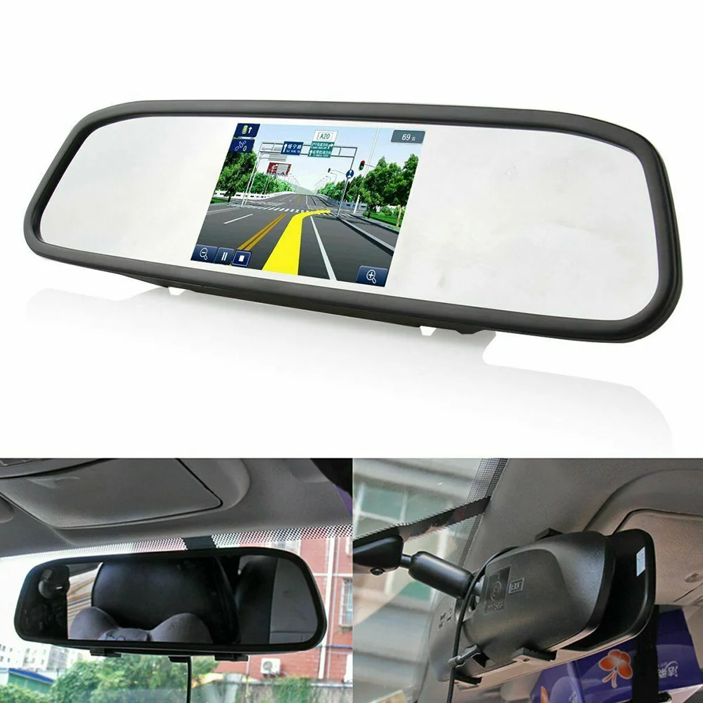 rearview mirror parking sensor display