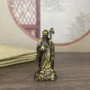 6CM A Set 3 PCS Lucky Animal Feng Shui Bronze Statue Copper Solid Fortune, Fortune, Longevity, Three Stars See the detailed draw 6