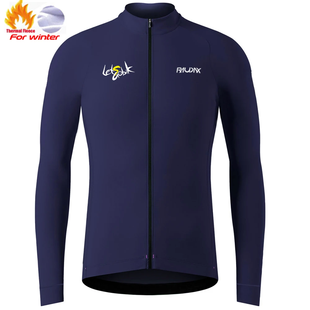 Raudax Winter Long Sleeves Cycling Jersey UV protection Racing Cycling Clothes Maillot Bicycle Bike Wear Shirts cycling clothes