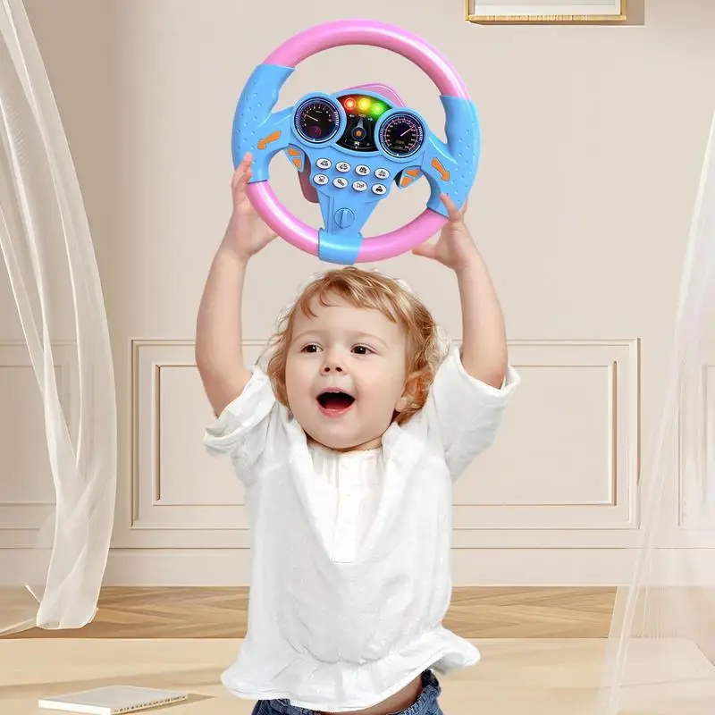 Steering Wheel Toy Creative Steering Wheel Copilot Toy Kid Pretend Educational Toys For Children Toddler Boys And Girls 4