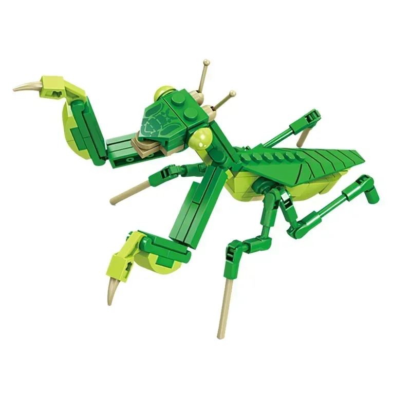 Creative Insect Series Butterfly Building Block Beetle Mantis Biological Model Decoration Bricks Toy Gift for Kids Adult