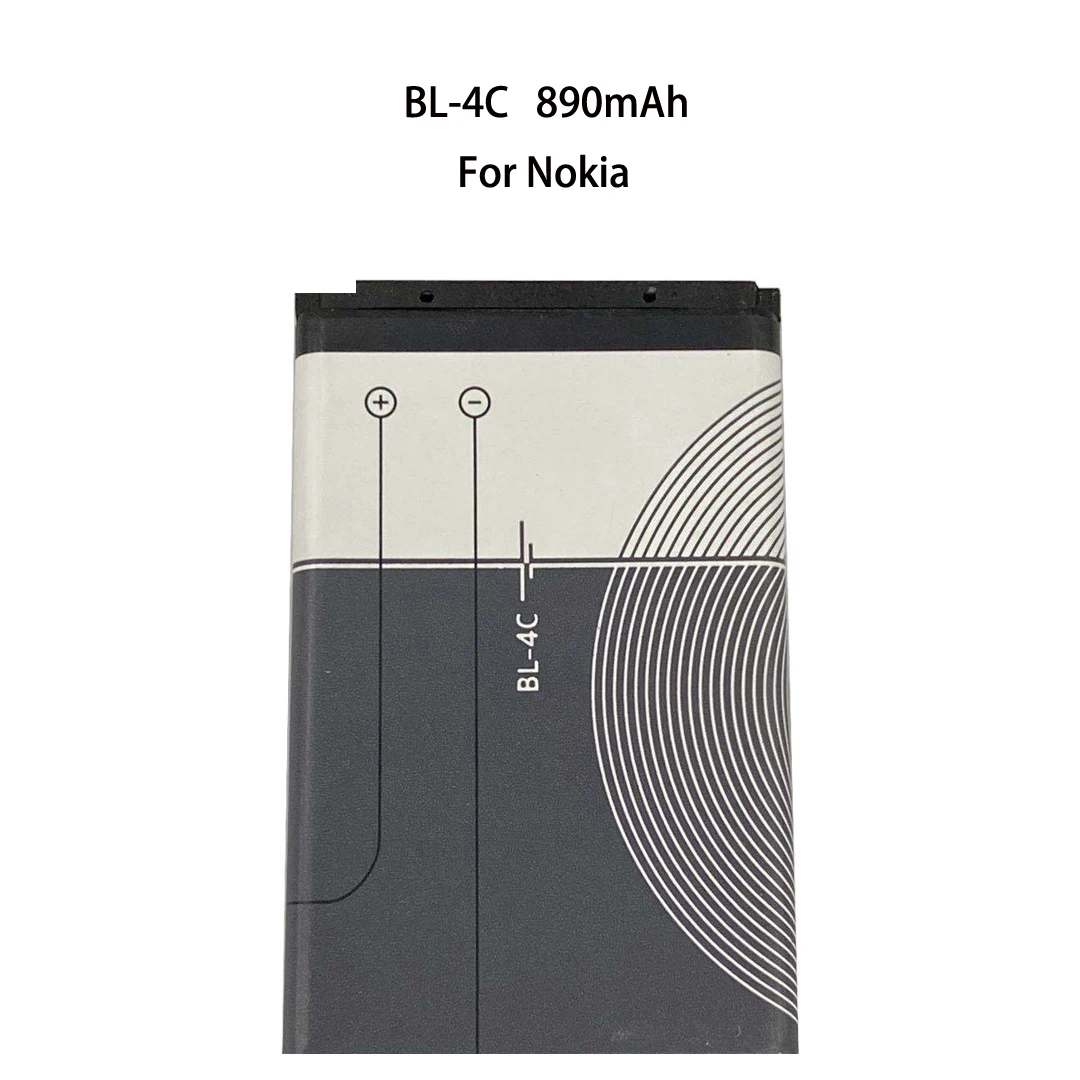 BL4C BL-4C 3.7V 890mAh Lithium Polymer Phone Battery For Radios、Nokia 6100 6120 6600 6210