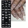 3pcs Bow Tie Nail Stamping Plates Butterfly Design Floral Flower Leaf  Nail Art Stamp Stencil Printing Template Manicure Tools 2