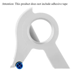 Versatile Tape Dispenser for Painting, Packaging, Flooring & Wall Projects - Compatible with Standard Tape (WHITE)