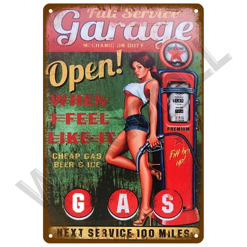 Vintage Zinn Zeichen Metall Poster Retro Autoteile Metall Zeichen für Garage Werkstatt Autoteile Zeichen Home Wand Dekor Dekoration Platte – Detail 36