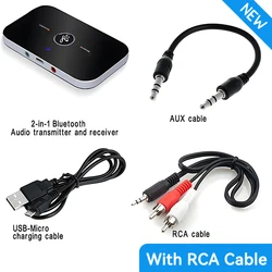 Universal 2 - in - 1 Bluetooth 5.3 Wireless Audio Adapter ((New) With RCA Cable)