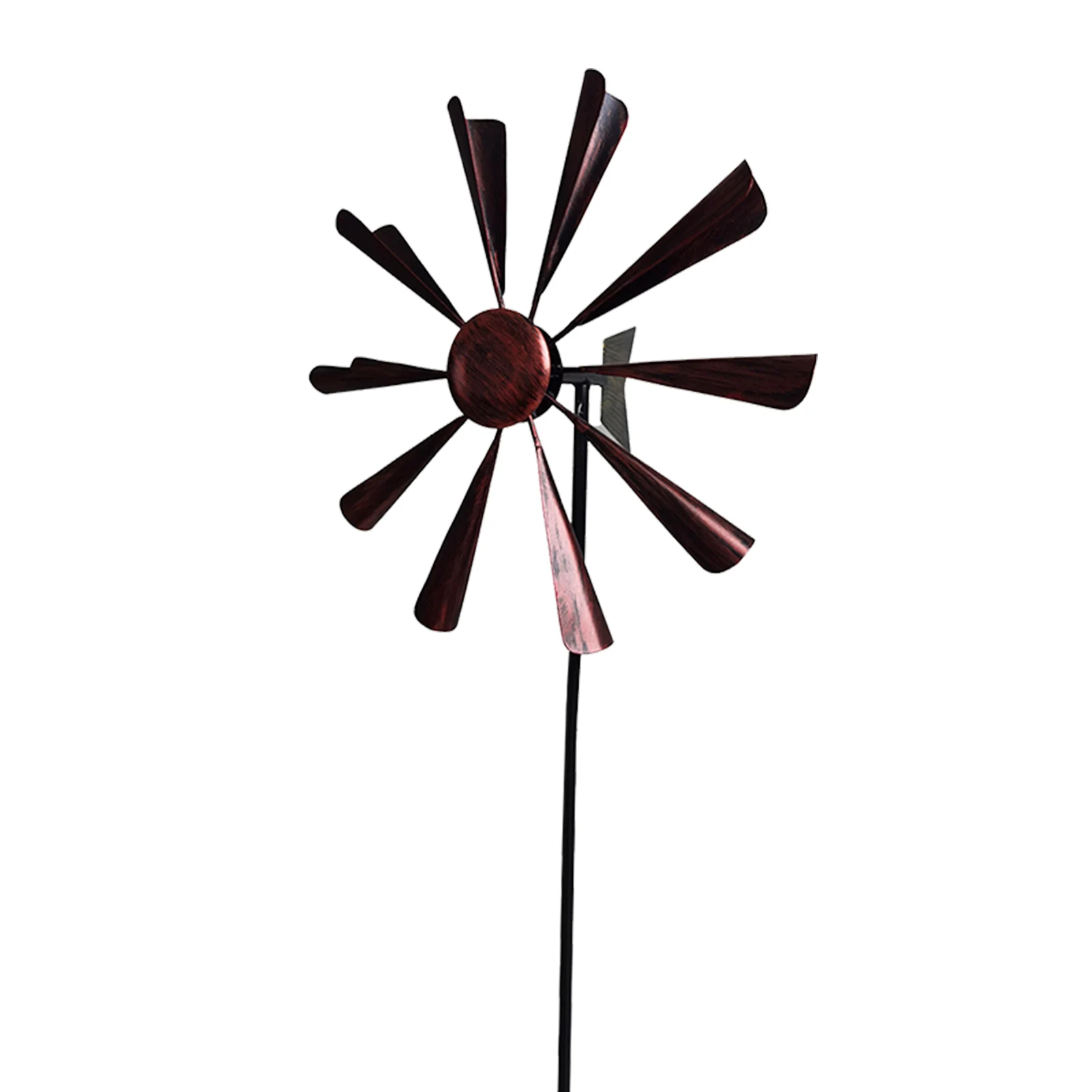 

Backyard Lawn Ornament Garden Windmill Whirligig With Stake Durable DIY Tool Outdoor Decor Easy Install Gift Metal Wind Spinner