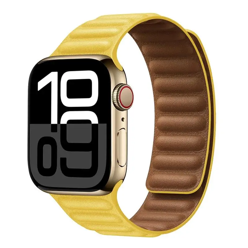 ตัวเลือกสินค้า สายหนังแท้ Apple Watch สายแม่เหล็ก รองรับหลายขนาด