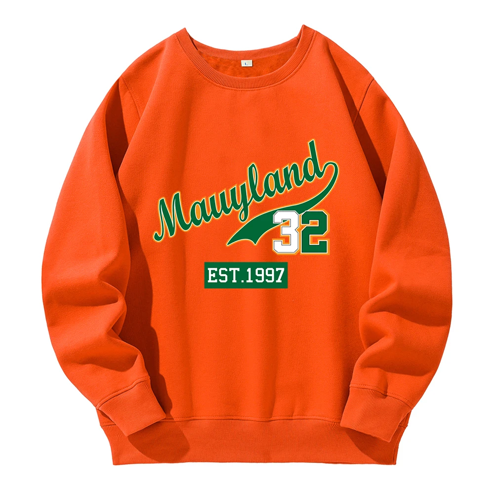 

Marllyland 32 Est.1997 Street Hip Hop Print Hoody Mens Novelty Fashion Hoodies Man Fleece Loose Warm Hooded Sport Street Clothes