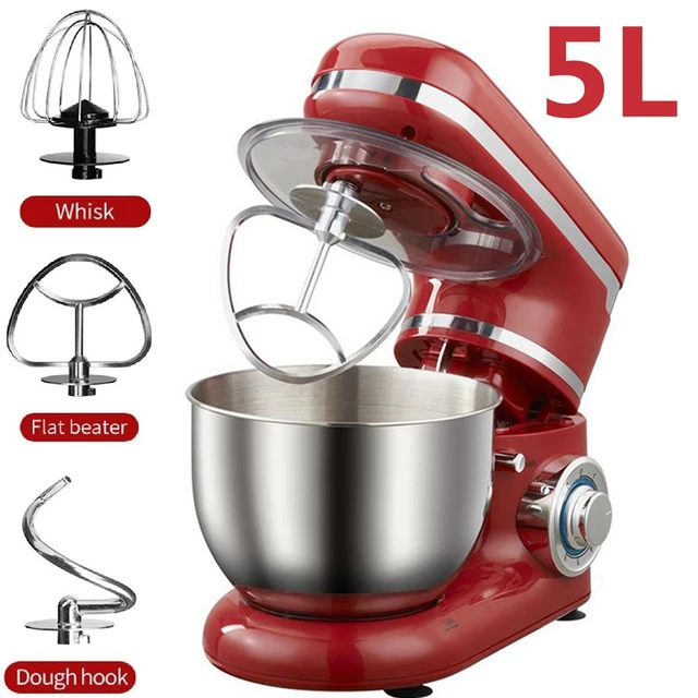 Electric Mixer Dough Stand Bowl Egg Beater  Stainless Steel Whisk Eggs  Beater - 3.5l - Aliexpress